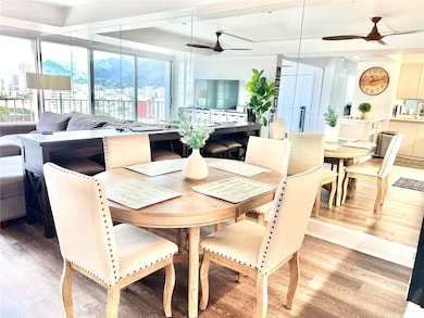 Dining area into living area