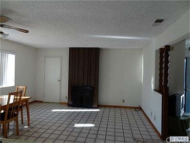 Dining area with gas fireplace