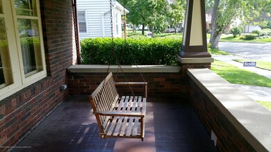 Front Porch with swing