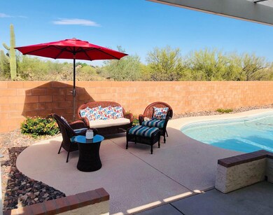 Back patio pool area