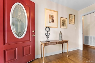 Attractive Foyer with hardwood floors.