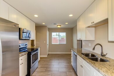 kitchen with granite countertops