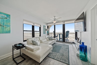 Just look at that view!  The living space is large