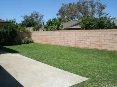 Flat useable back yard, on a sunny afternoon