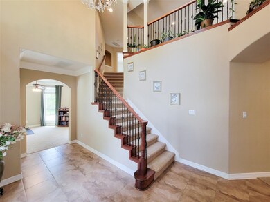 double high entrance with stunning staircase