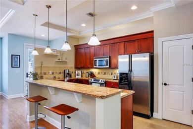 Eat-at kitchen bar is perfect for a quick snack or