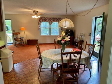 Dining and living areas
