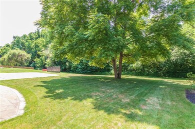 Backyard backing up into woods