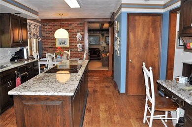 The whole family can gather in this large kitchen,