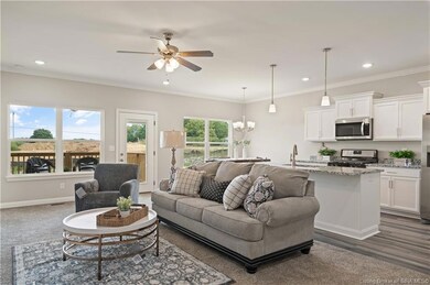 Large windows offer plenty of natural light.