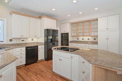Large center island with room for stools