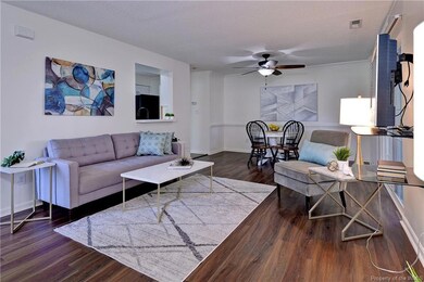 The spacious family room opens to the dining area 