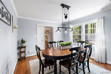 Dining room featuring hardwood / wood-style floors