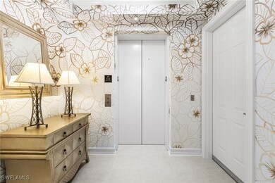 View of your foyer which is artist hand- painted a