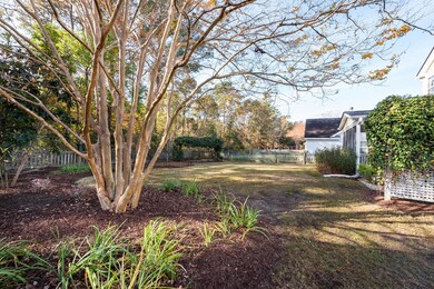 Fenced in yard and mature landscaping