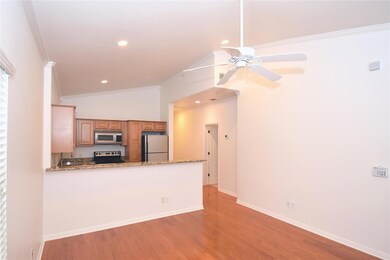 Kitchen featuring light wood-style floors, ceilin