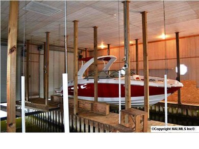 2 electric boat hoists and a jet ski lift