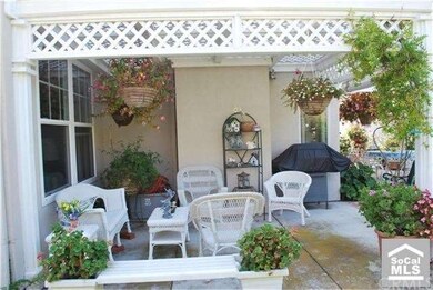 Side rear patio area