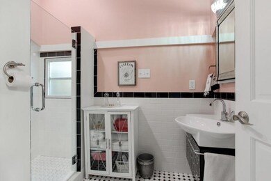 Newly updated bath with shower.
