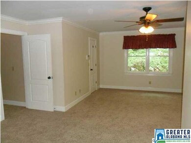 Master suite, showing one of two walk in closets, 