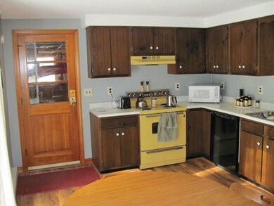 Eat-in kitchen with access to garage.