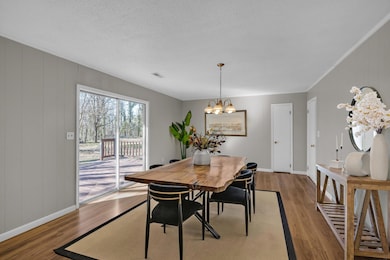 dining room staged