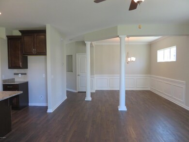 Dining Room w/Decorative Columns