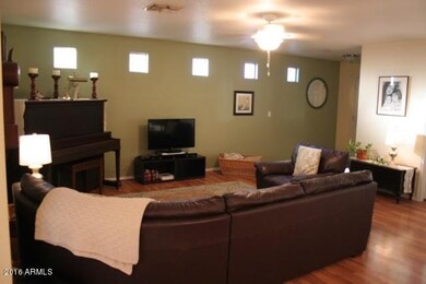 great room view from kitchen island