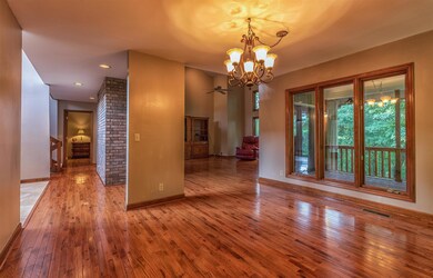 Open dining room concept off the living area. 