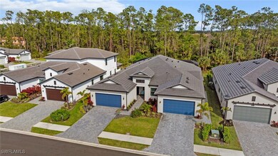 Drone / aerial view with a residential view and a