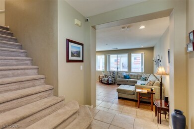 Stairwell & entry to living room