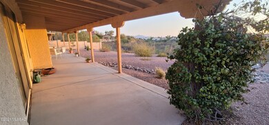 West facing covered patio
