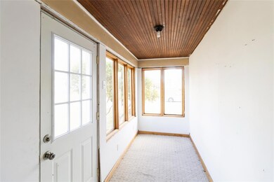 Porch on the front of the house