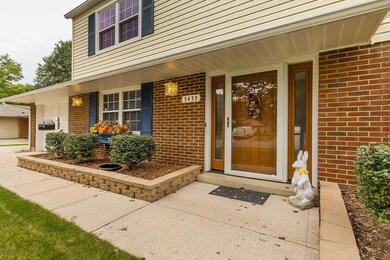 Large covered area at front door