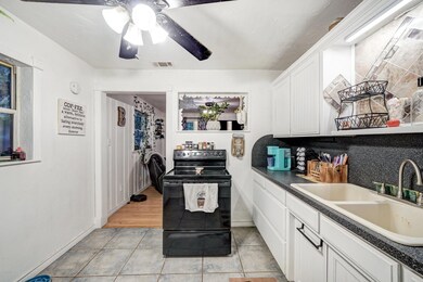 Kitchen featuring light hardwood / wood-style floo