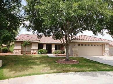 Large grassy front yard
