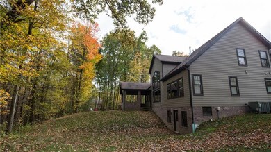Hardi-plank and brick exterior of architectural qu