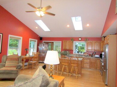 3. Cathedral ceiling & 4 skylights