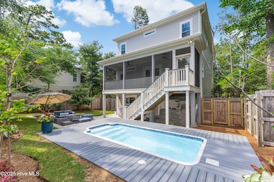Pool + Recessed Patio + Grill