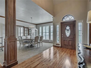 An open layout and beautiful flooring greet you at