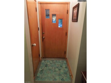 Foyer with gorgeous tile
