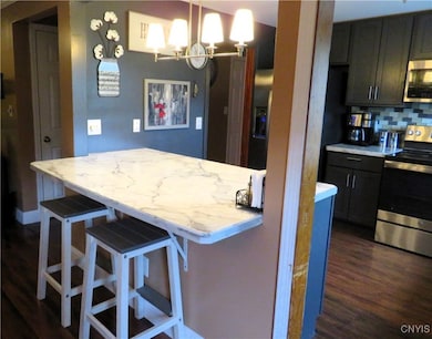 Kitchen/Dining space showing the Island area. Lowe