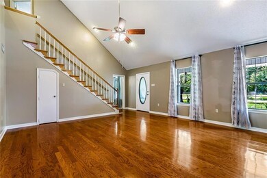 Spacious Den with 18' soaring ceiling