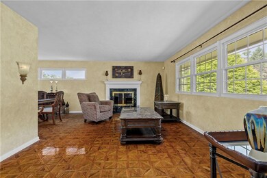 Fireplace in living room