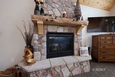 Rock Accented Fire Place