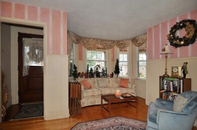Living room with fireplace