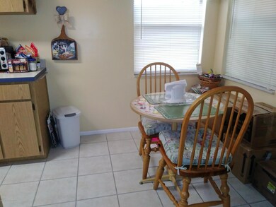 Breakfast nook in kitchen