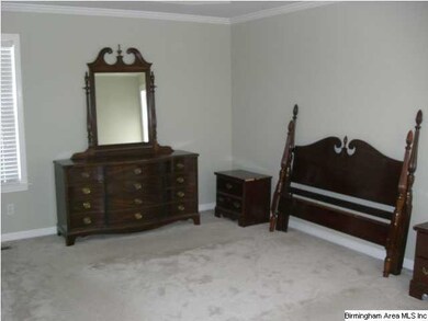 Master bedroom is large enough for a king size bed