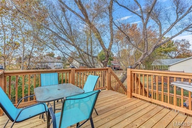 New multi level deck with lighted railing posts
