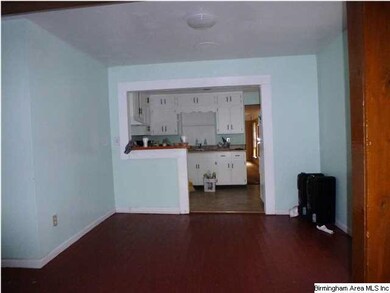 Dining room leading into the kitchen
